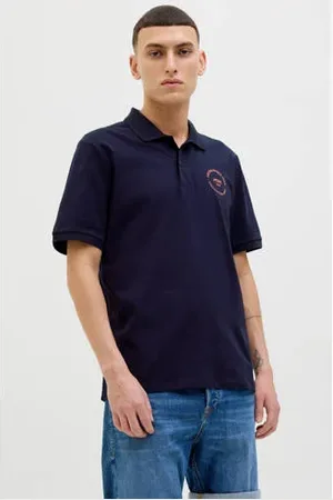 JACK & JONES Regular polo donkerblauw