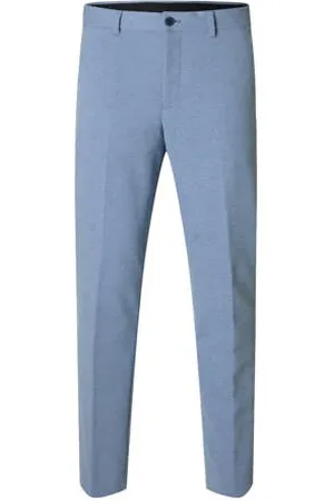SELECTED Slim pantalon blauw