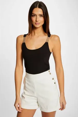 Morgan Ribgebreide top