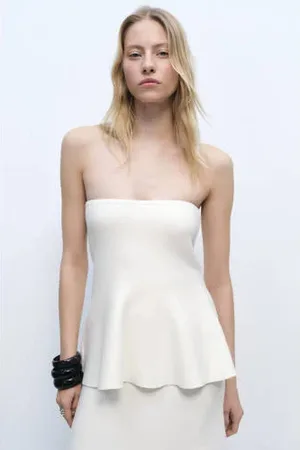 MANGO Strapless top