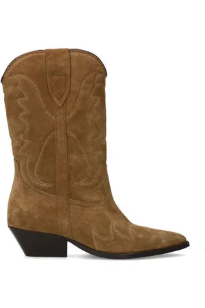 Sacha Suède cowboylaarzen cognac