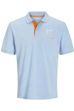 JACK & JONES Regular polo lichtblauw