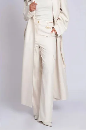 NIKKIE. X Franka Vedder wide leg cargo broek