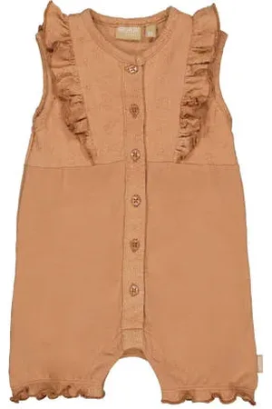 Quapi Newborn regular jumpsuit bruin