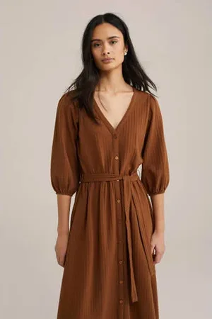WE Fashion Blousejurk bruin