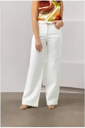 Label Dot High waist wide leg jeans