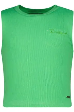Raizzed Mouwloze top groen