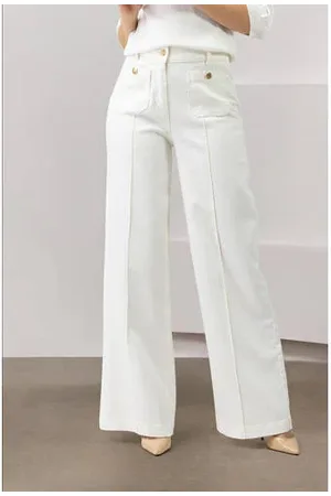 Label Dot High waist wide leg jeans