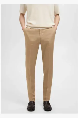 MANGO Slim pantalon beige