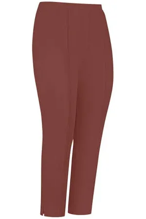 Plus Basics Straight high waist broek