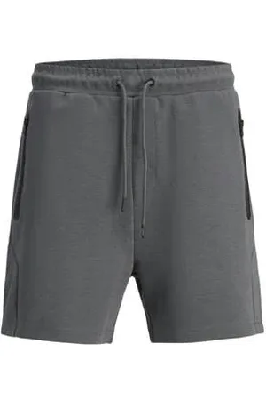 JACK & JONES Regular sweatshort grijs
