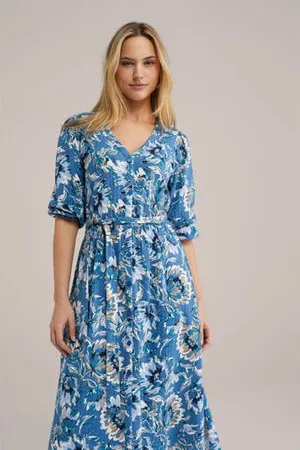 WE Fashion Blousejurk blauw
