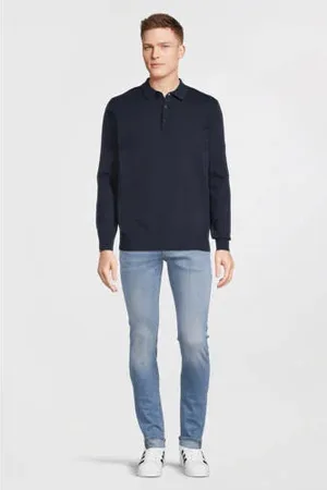 Anytime Polo donkerblauw