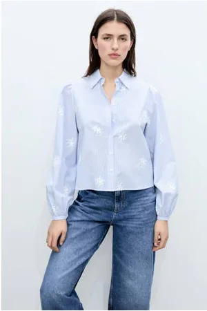 MANGO Blouse broderie