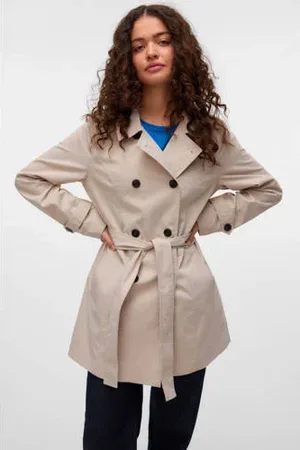 VERO MODA Trenchcoat crème