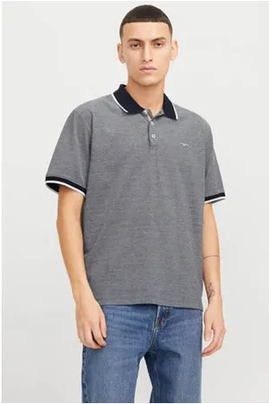 JACK & JONES PREMIUM regular polo donkerblauw