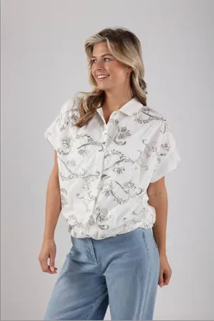 NUKUS Blouse met pailletten