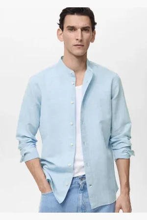 MANGO Linnen casual overhemd