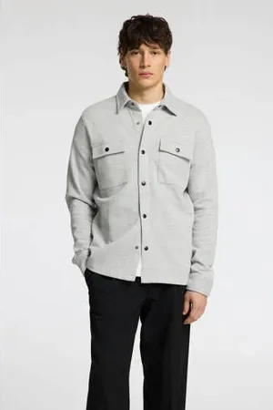 SELECTED Overshirt lichtgrijs