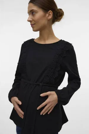 Mama;licious Zwangerschaps top broderie