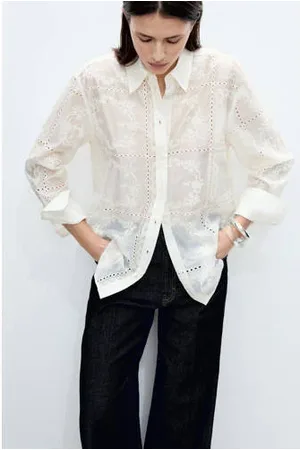 MANGO Blouse broderie