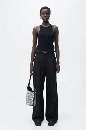 MANGO Wide leg jumpsuit gebreid