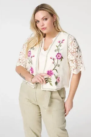 MS Mode Gilet crème