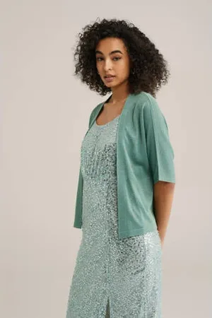WE Fashion Gebreid vest met lurex