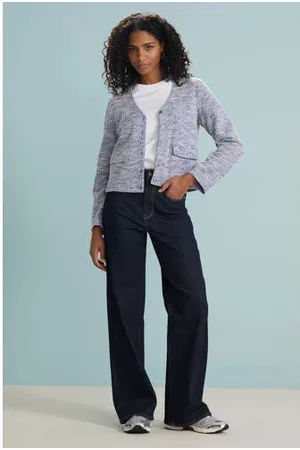 ONLY High waist wide leg jeans ONLHOPE