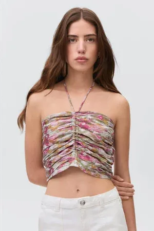 MANGO Cropped top multi