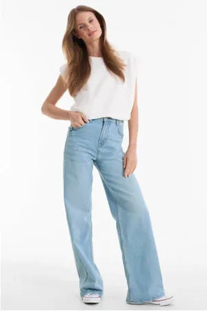 Anytime High waist wide leg jeans