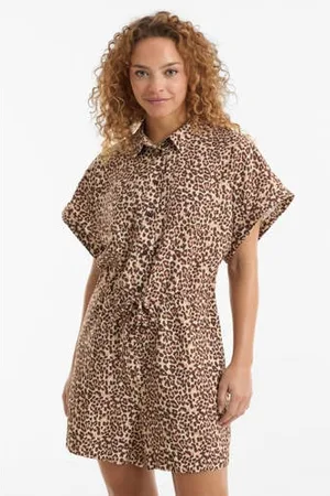Anytime Playsuit met panterprint