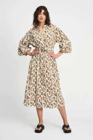 POM Amsterdam Maxi jurk oranje