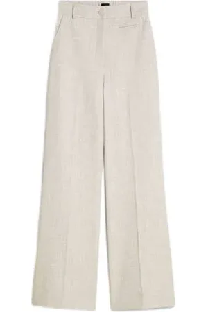 Josh V Gemêleerde high waist wide leg broek KATE