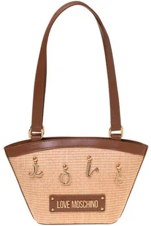 Moschino Raffia schoudertas Item Love