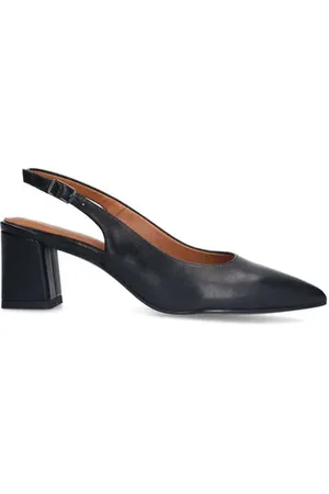 No Stress Leren slingback pumps