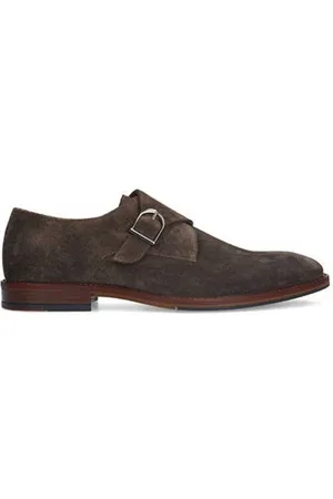 Manfield Suède gespschoenen