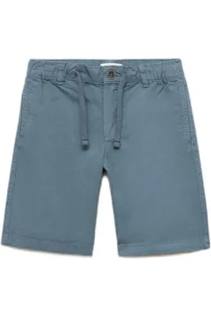MANGO Bermuda short blauw
