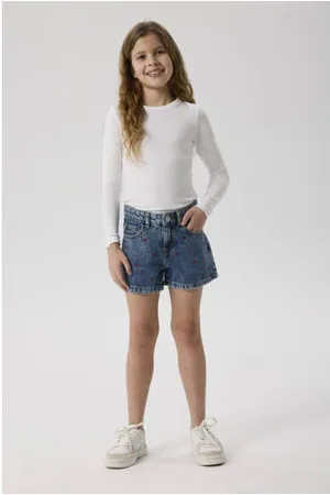 NAME IT KIDS regular denim short medium blue denim