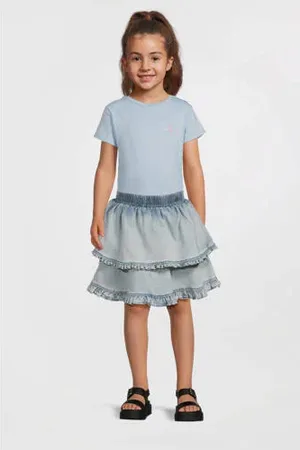 Le Chic Spijkerrok light blue denim