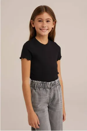 WE Fashion Ribgebreid T
