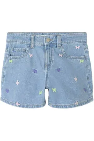 NAME IT KIDS regular denim short light blue denim
