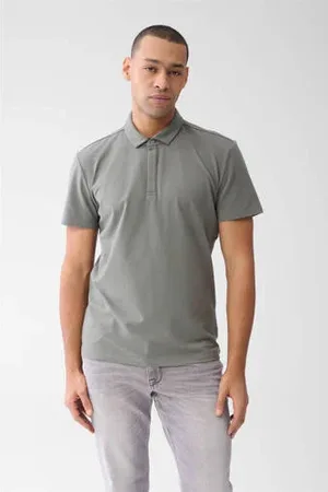 SHOEBY Regular polo groen