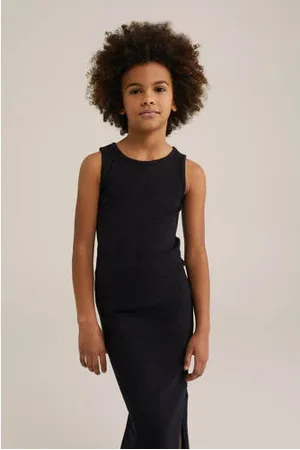 WE Fashion Maxi jurk rib gebreid