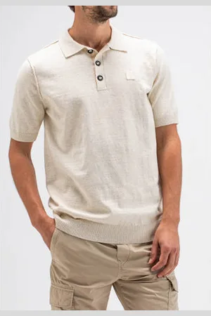 Butcher of Blue Polo gebreid ecru