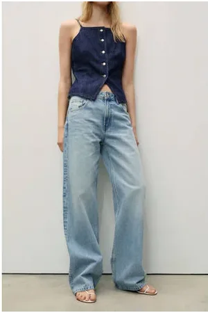 MANGO Mango light blue denim
