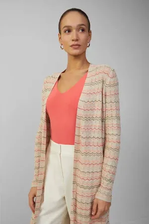 QS by s.Oliver Vest beige fijn gebreid