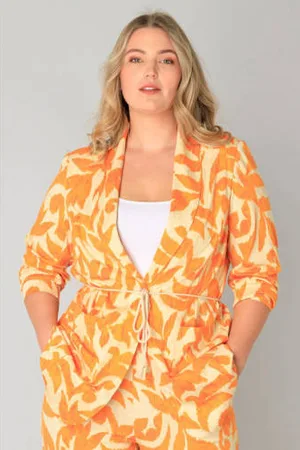 Yest Regular blazer oranje
