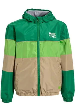 Orange stars Coulourblock sporty jacket