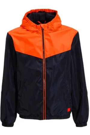 Orange stars Hooded jacket